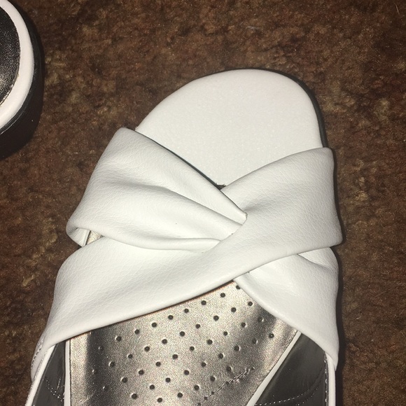 White Slingback Sandals - Picture 5 of 5